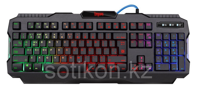 Клавиатура игровая Defender Legion GK-010DL RU, черный, RGB подсветка,19 Anti-Ghost, фото 2