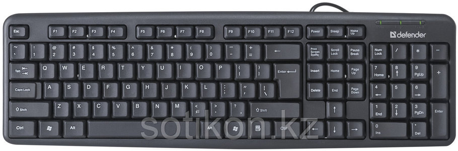 Клавиатура проводная Defender Element HB-520 RU черный USB, фото 2