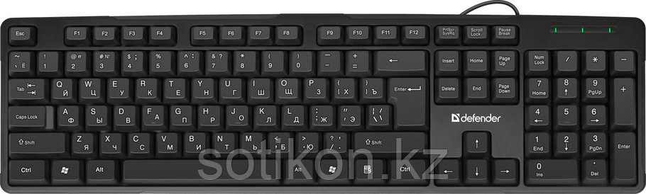 Клавиатура проводная Defender Next HB-440 RU черный, фото 2