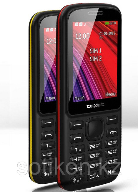 Мобильный телефон Texet TM-208 черно-красный