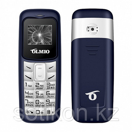 Мобильный телефон-гарнитура Olmio A02, сине-белый, фото 2