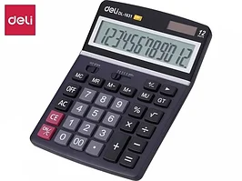 Калькулятор настольный DELI "1631" 12 разрядный черный
