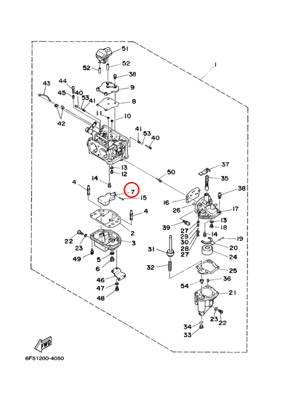 Поплавок карбюратора Yamaha Y 40 J 6F6143850000 - фото 2 - id-p61640027