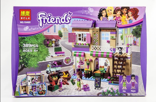 Конструктор Bela Friends «Продуктовый Рынок» 10495/ конструктор лего для девочек/ аналог Lego Friends 41108