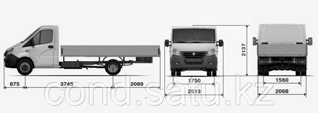 Габаритные размеры ГАЗ-A21R22