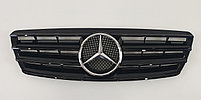 Решетка радиатора на Mercedes-Benz C-class W203 2000-07 в стиле CL AMG (черный глянец)
