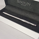 Ручка SOKOLOV серебро с родием, элемент из .металлов 94250027, фото 3