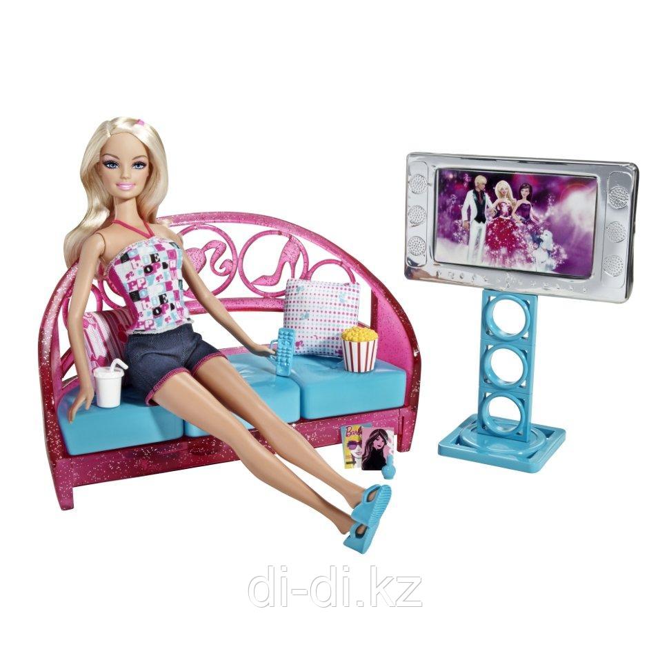 Mattel Barbie Барби комната вечер у телевизора T8008 / T9080
