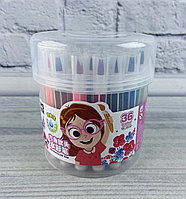 Фломастеры-кисточки 36 цветов в пласт. тубе, M&S