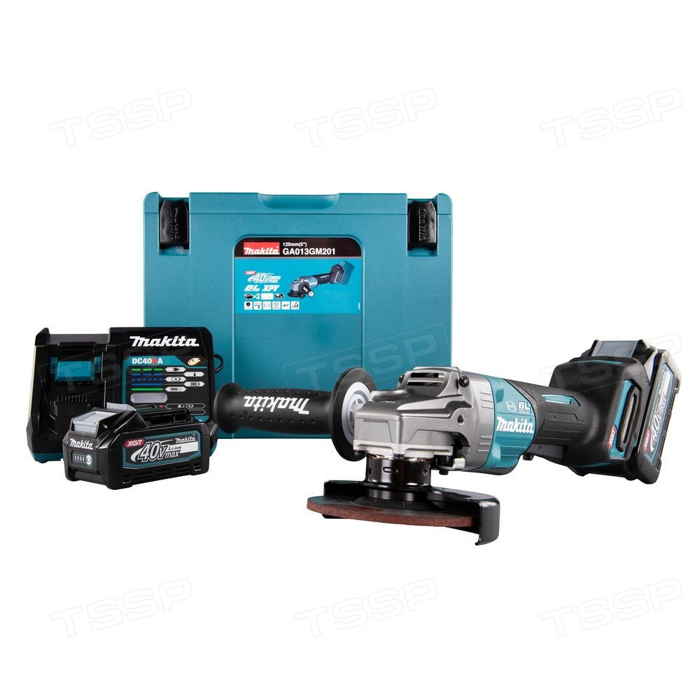 Аккумуляторная угловая шлифмашина Makita GA013GM201