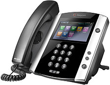 VVX 601 Polycom IP-телефон 16 линий SIP/Lync, 2 x GE PoE, цветной LCD 480x272, 2 x USB 2.0 (CAM)