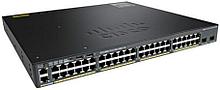 WS-C2960X-48FPD-L Cisco Catalyst PoE+ (740W) коммутатор 48 x GE RJ-45, 2 x SFP+, LAN Base