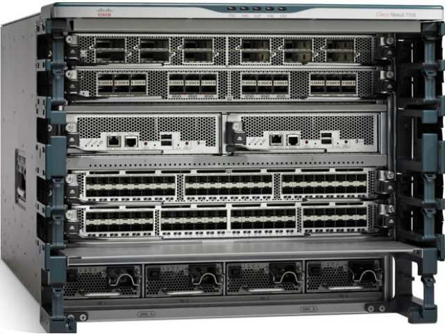 N77-C7706 Cisco Nexus 7706 шасси коммутатора агрегации 6 слотов, 192x10 GE, 96x40 GE, 48x100 GE