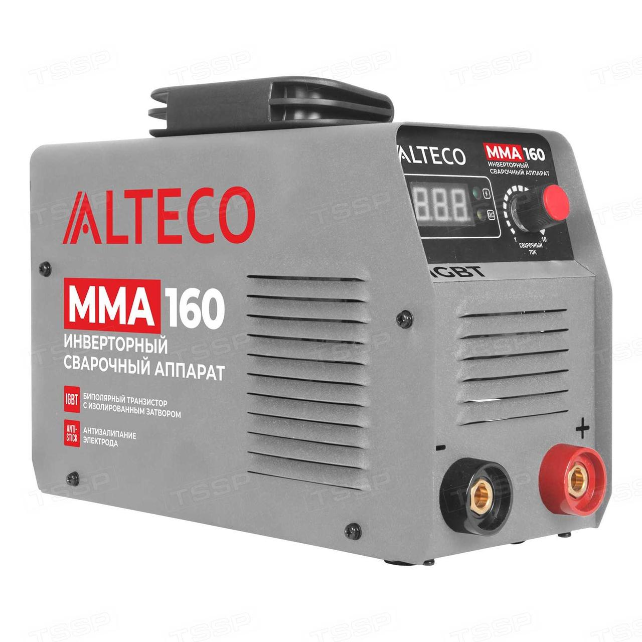 Сварочный аппарат инверторный ALTECO MMA-160 - фото 1 - id-p90855863