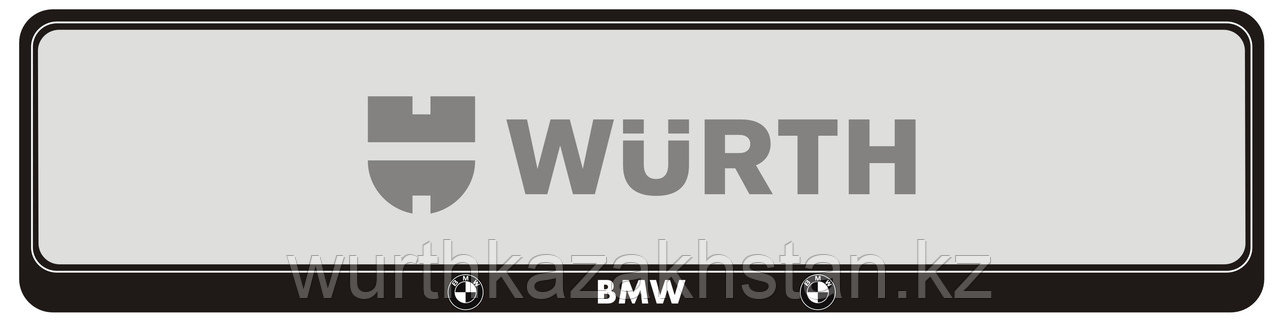 Подномерник BMW одноцветная печать - фото 6 - id-p45980717