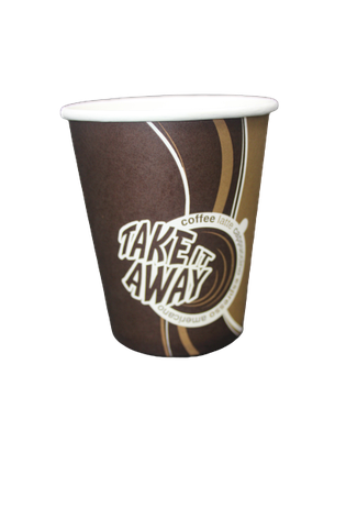 Стакан бумажный для горячих напитков Take away 250мл, фото 2
