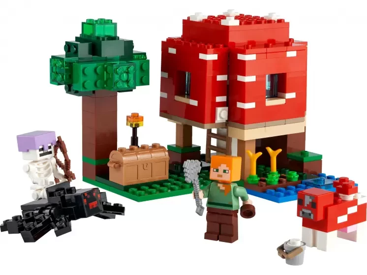 LEGO Minecraft 21179 Грибной дом, конструктор ЛЕГО - фото 4 - id-p97506708