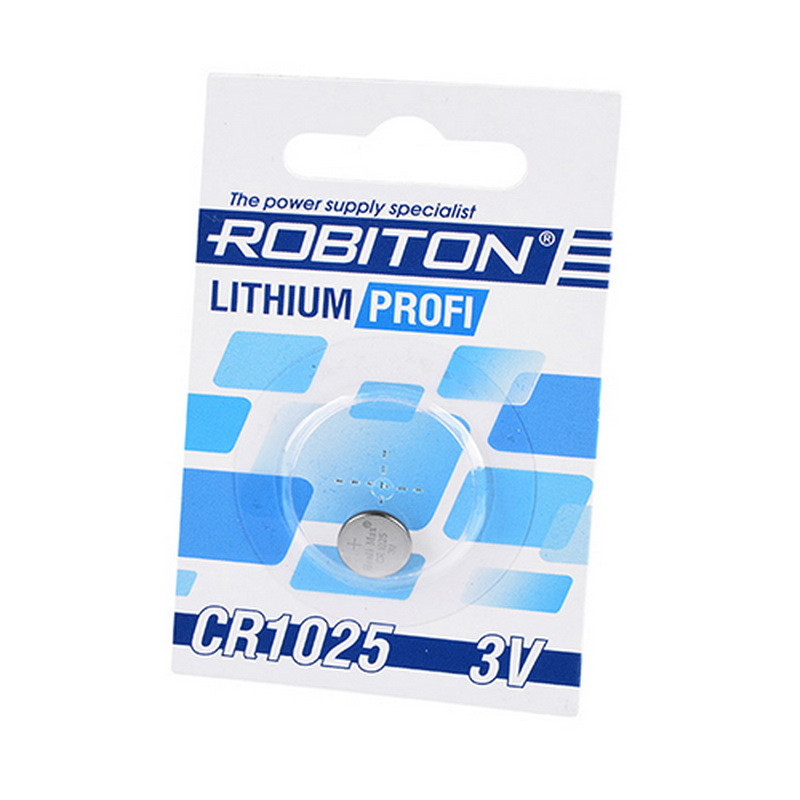 Батарейка литиевая Robiton PROFI, CR1025-BL1, 3В, блистер, 1 шт.