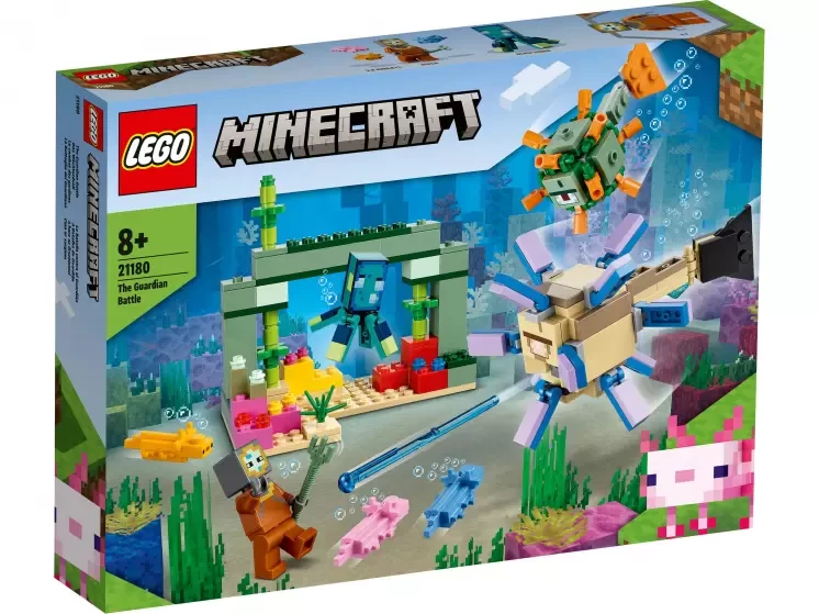 LEGO Minecraft 21180 Битва со стражем, конструктор ЛЕГО - фото 2 - id-p97506736