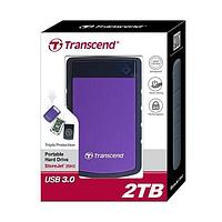 Внешний жесткий диск 2Tb Transcend StoreJet TS2TSJ25H3P, 2,5", USB 3.1 Gen 1 Фиолетовый