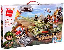 Конструктор аналог лего Lego «Тяжелый Советский Танк » 21014 Combat Zones / 858 деталей
