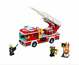 Конструктор Bela "Cities" (10828) Пожарный грузовик с лестницей, 225 деталей - Аналог City (Сити) 60107, фото 2