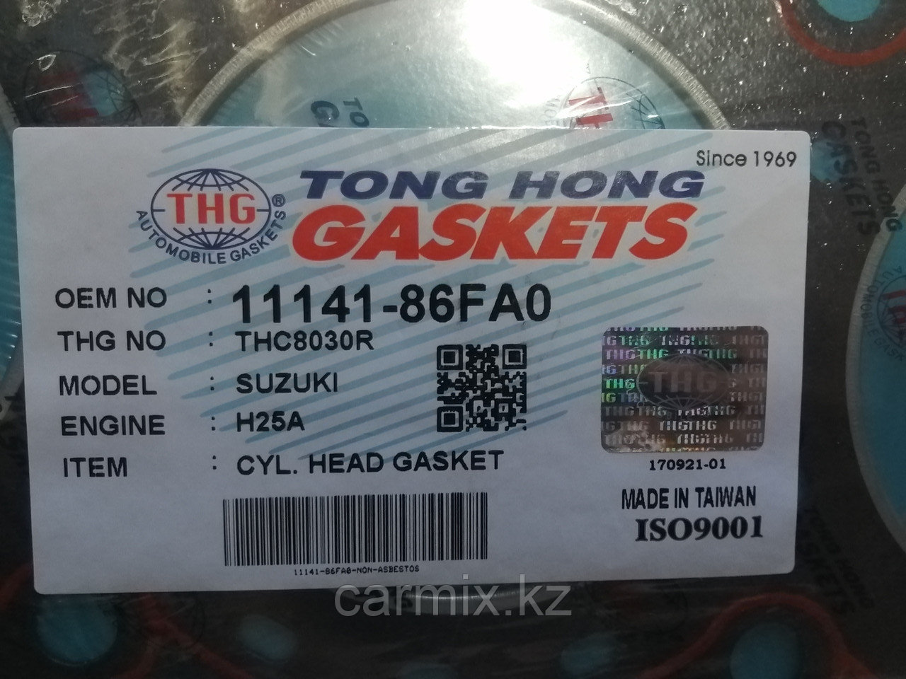11141-86FA0, Прокладка ГБЦ (паранит) SUZUKI GRAND VITARA SQ625, TONG HONG (THC8030R), TAIWAN - фото 2 - id-p97441846