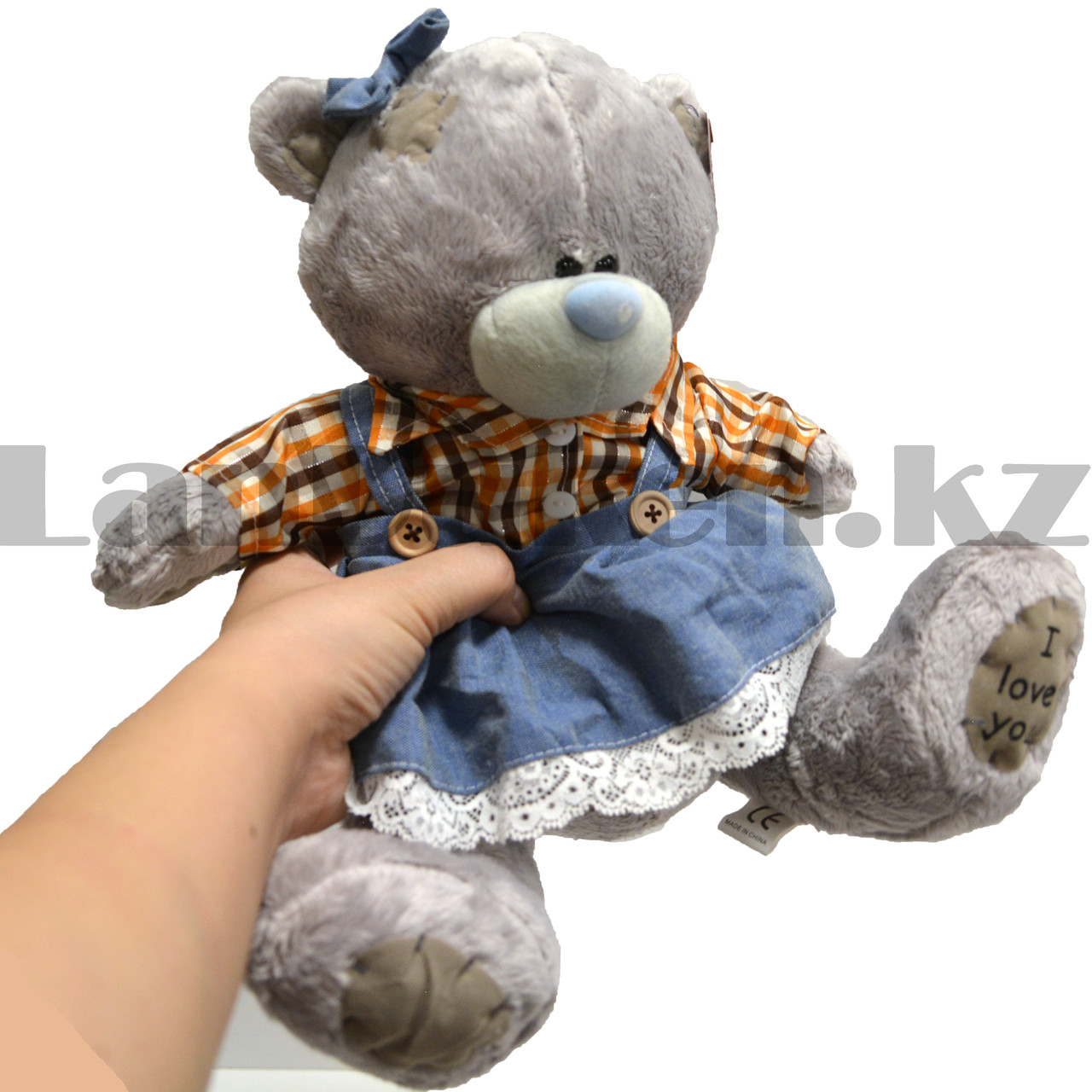Мягкая игрушка "Мишка Тедди" в сарафане плюшевая 26 см - фото 9 - id-p97513683