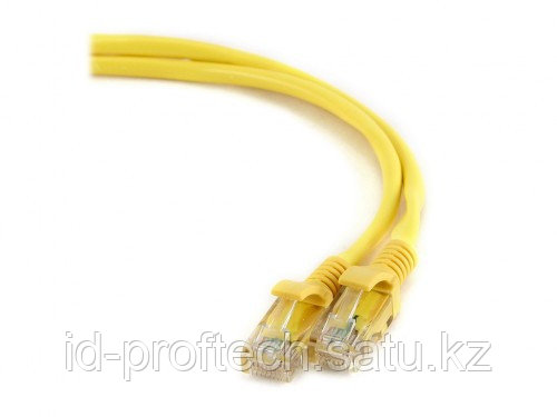 Патч-корд UTP Cablexpert PP6U-1M-Y кат.6, 1м, литой, многожильный (жёлтый)