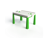 Столик + аэрохоккей и два стула Зеленый