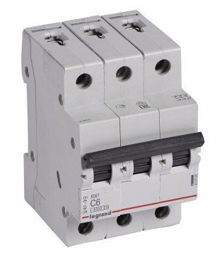 Автоматический выключатель Rx3 4,5ka 6а 3п C - фото 1 - id-p97514587