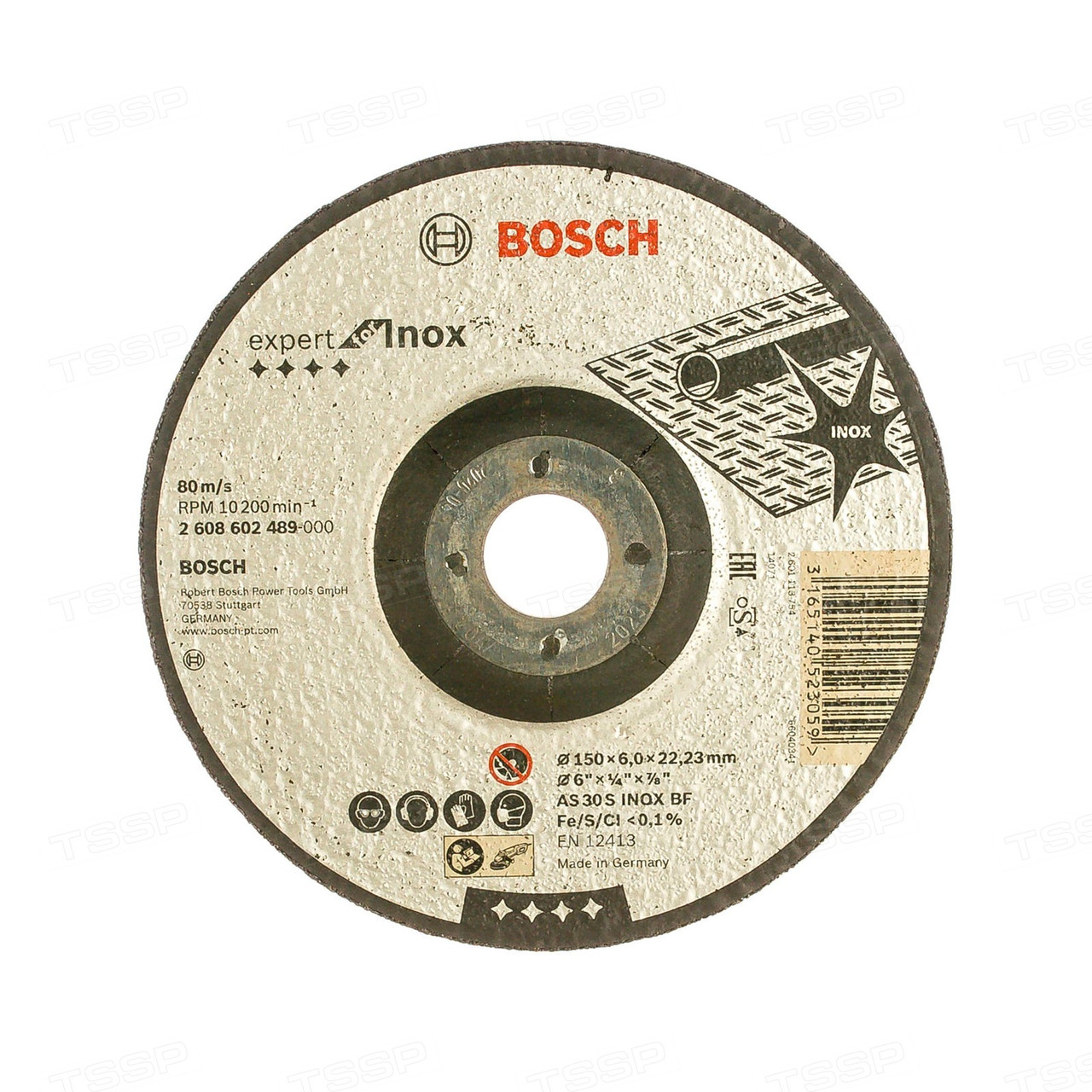 Диск шлифовальный по металлу Bosch 150*6мм 2608602489