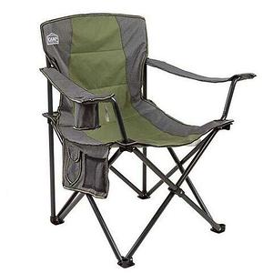Кресло складное туристическое со спинкой и подлокотниками Camp Master (Зеленый)