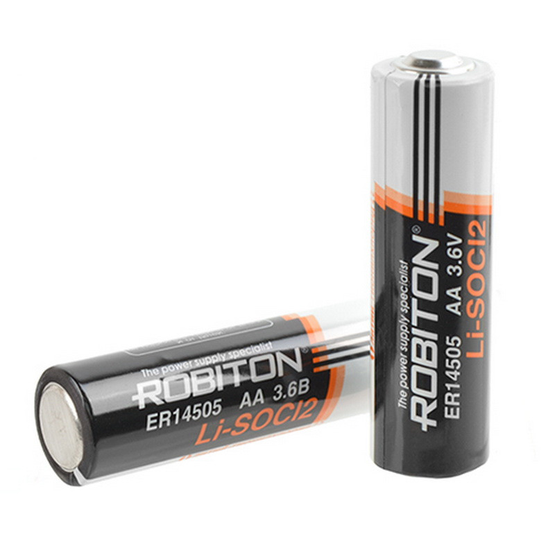 Батарейка литий-тионилхлоридная ER14505-BOX20 AA Robiton 3,6 В номинальная емкость 2400 мАч, BOX, цена за 1