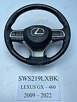 Руль в сборе на Lexus GX460 2010-21 дизайн Стандарт (дерево и гладкая кожа)