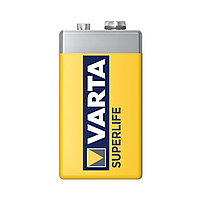 Батарейка VARTA 6F22P Superlife, E-Block, 9 V, 1 шт., в пленке