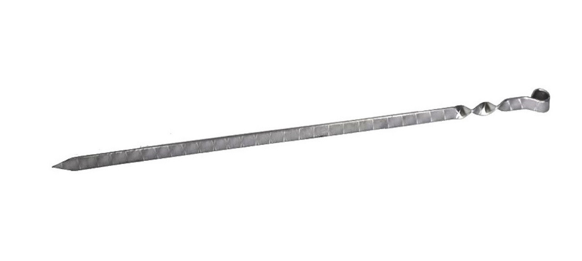 Шампур для люля кебаб кольцо узором 450х20х3 мм. без дер ручки - фото 1 - id-p94449289
