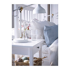 Кровать каркас ХЕМНЭС белая морилка Лонсет 180х200  ИКЕА, IKEA, фото 3