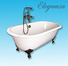 Ванна Elegansa Gretta-bronze 170х75 см чугунная