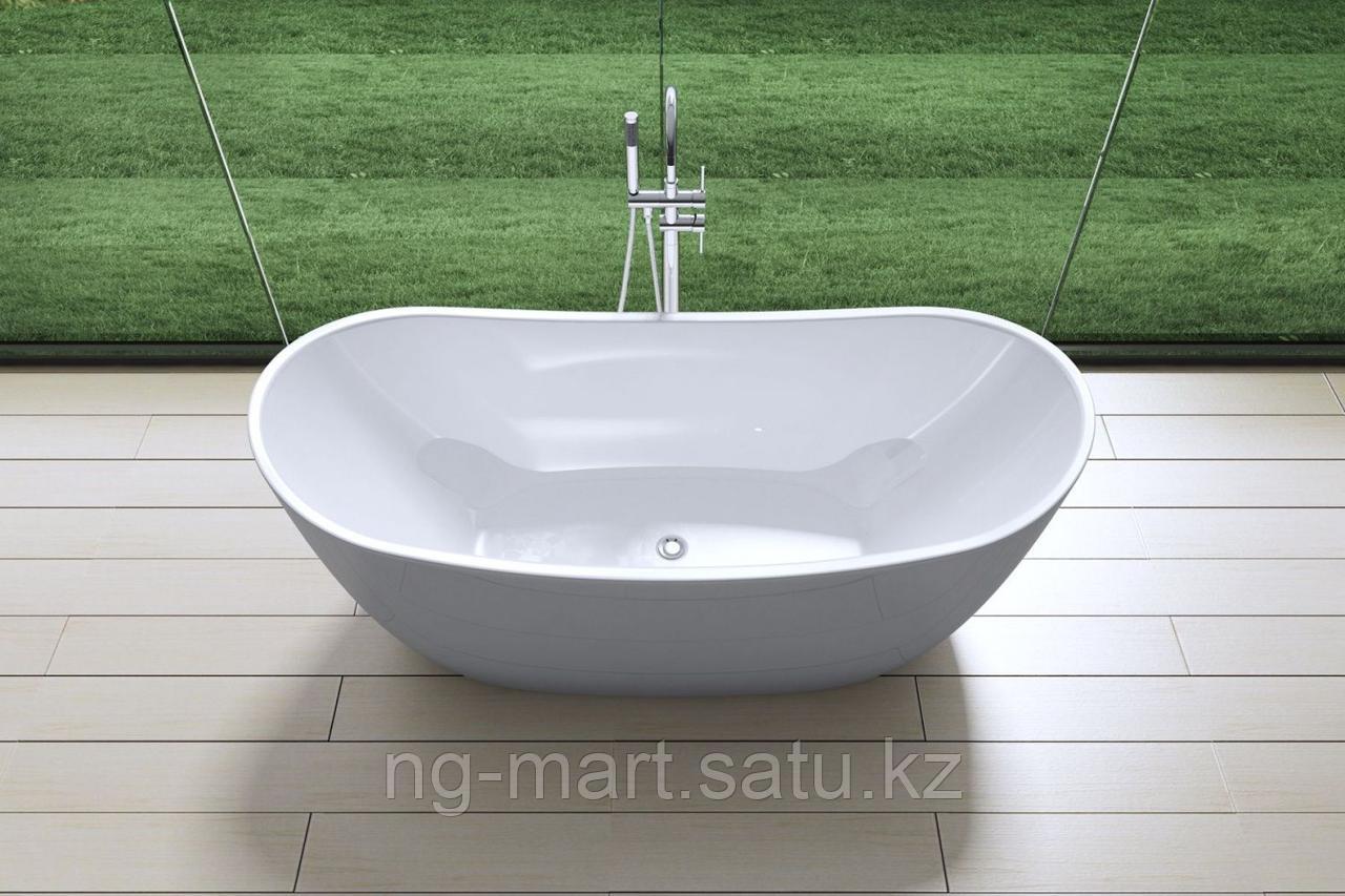 Акриловая ванна ARTMAX AM-502-1700-785 отдельно стоящая со сливом-переливом,сифон в комплекте