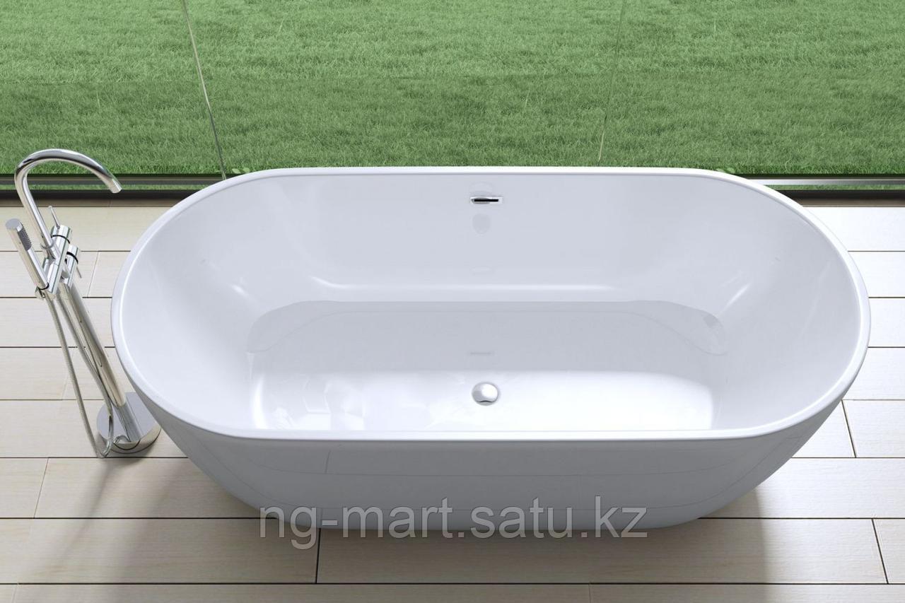 Акриловая ванна ARTMAX AM-518-1500-780 отдельно стоящая со сливом-переливом ,сифон в комплекте
