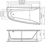 Акриловая ванна Vayer Boomerang 150х90 R, фото 4