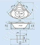 Акриловая ванна Triton Троя 150x150 см, фото 3
