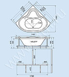 Акриловая ванна Triton Медея 142x142 см, фото 3