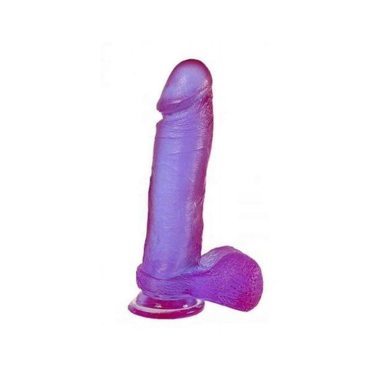 Гелевый фаллоимитатор, L 16 см, D 3.5 см, цвет фиолетовый