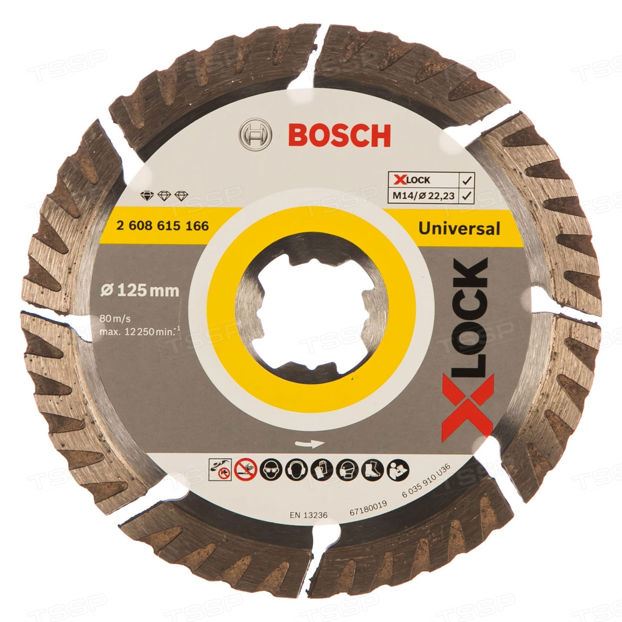 Алмазный диск Bosch X-LOCK Standard for Universal 125*22мм 2608615166