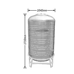 Ёмкость 1 м.куб. Виртикальная D 970 mm из н\ ж AISI 304