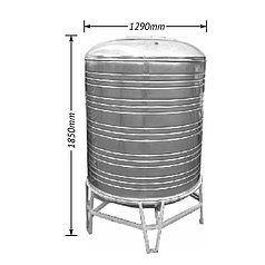 Ёмкость 1,5 м.куб. вертикальная D 1220 mm из н\ ж AISI 304