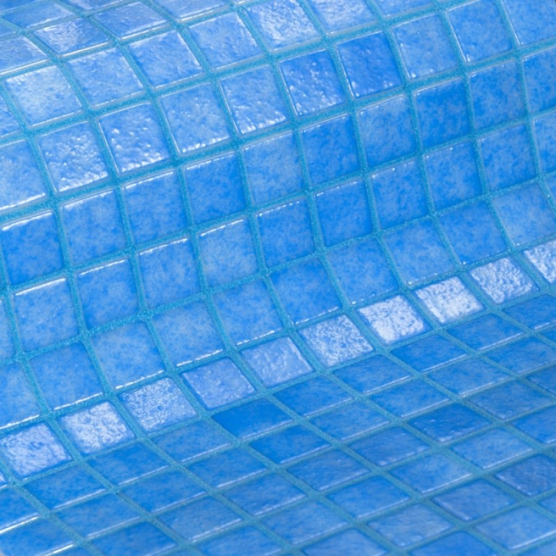 Стеклянная мозаика Ezarri Niebla 2505-А Anti-Slip (Коллекция Niebla, Mid blue, голубая) - фото 4 - id-p97561461