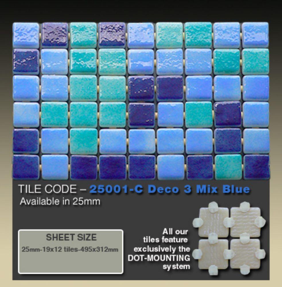 Стеклянная мозаика Ezarri Mix 25001-C (Коллекция Mix (Deco3), Mix Blue, фиолетовый с синим) - фото 3 - id-p97563213